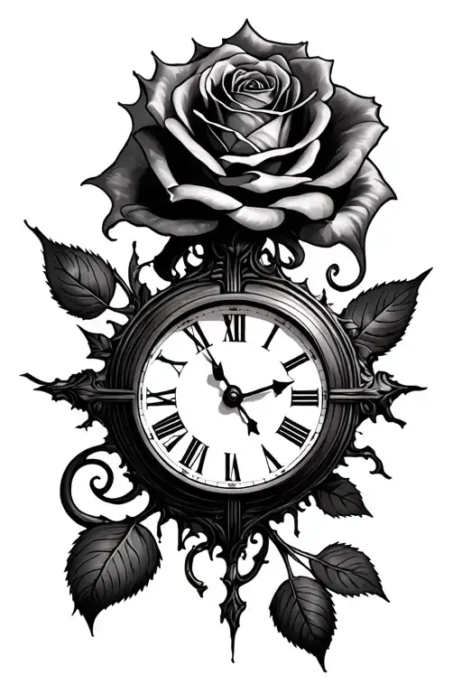 Roses Death Broke Clock