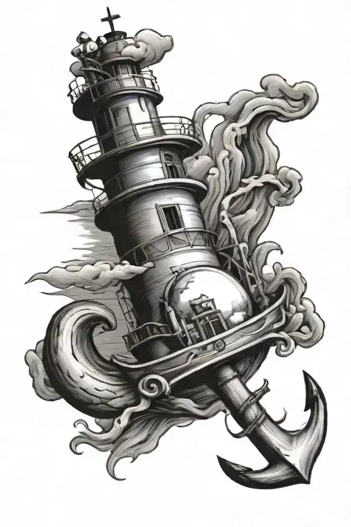 Anchor Lighthouse Fried Egg