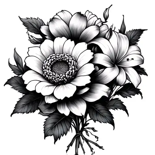 Chrysanthemum Rose Lily Belladonna Boquet