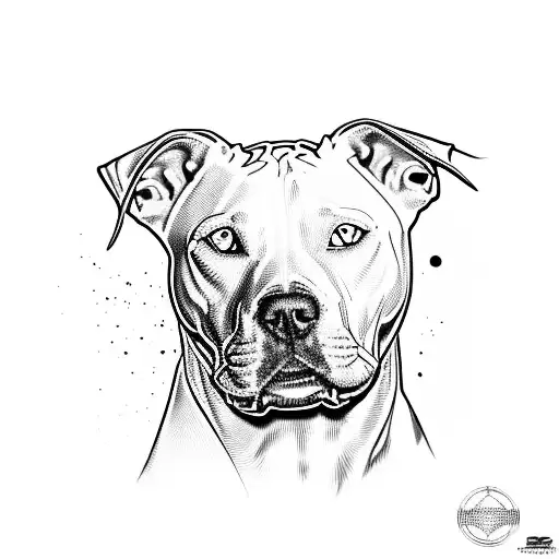 White Pitbull With Brown Spot Over Eye