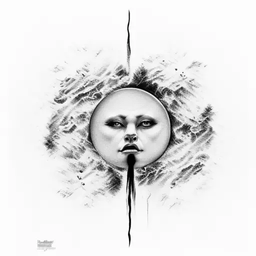 Symbolic Portrayal Of The Transformation From Darkness To Light