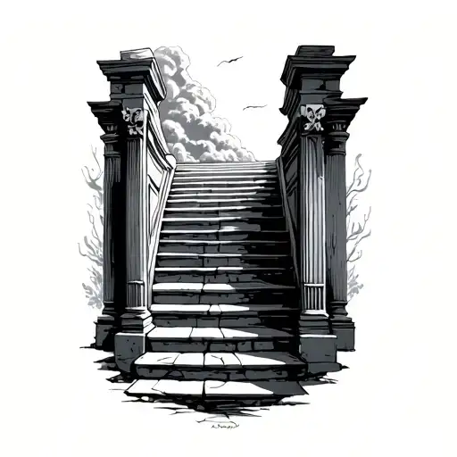 Stair Case To Heaven Gates