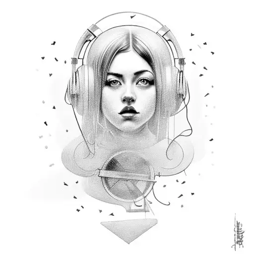 A Portrait Of Your Girlfriend Surrounded By Musical Instruments