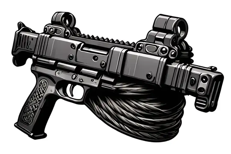 Machine Gun Belt Wrapped