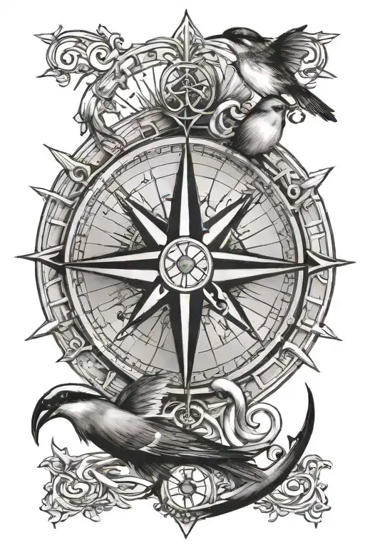 Compass Sparrow Anchor