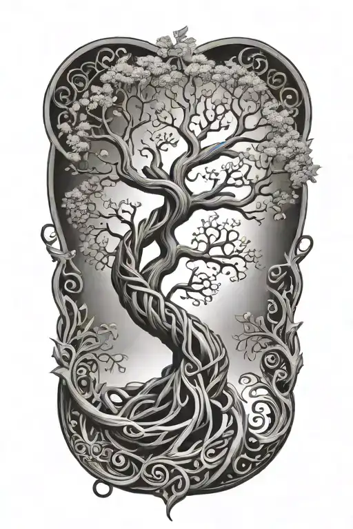 Helix Intertwined Life Tree