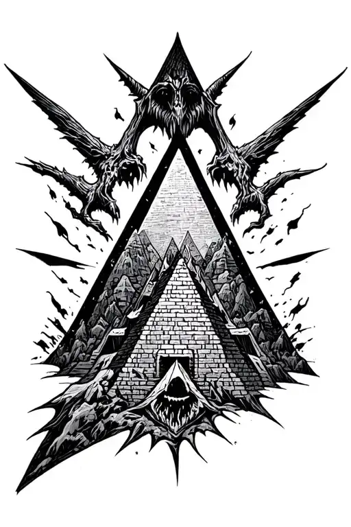 Evil Pyramid Surrounded