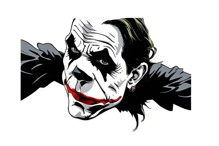 Joker Face Profile Holding