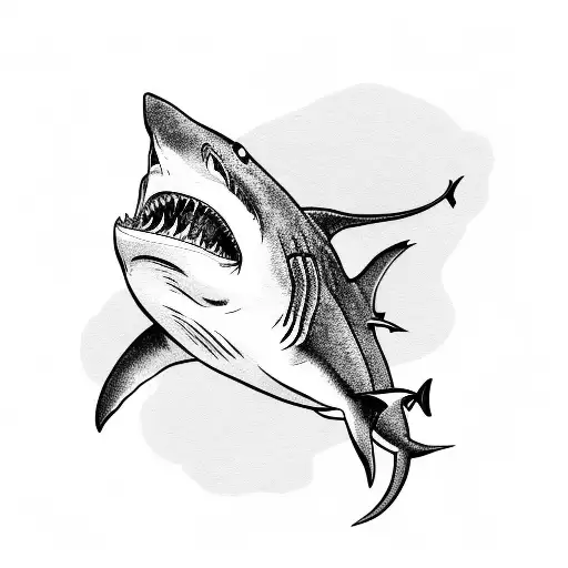 Shark With Text