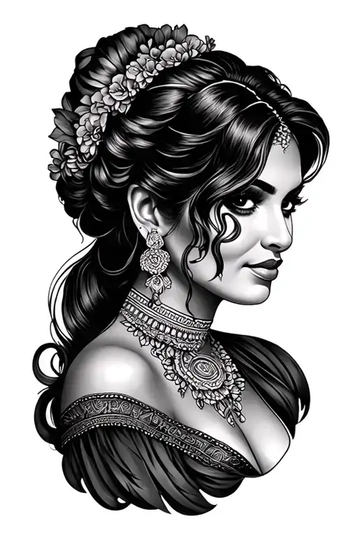 Chicano Portrait Tattoo Of Your Mother