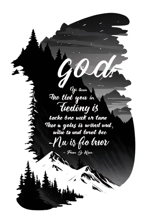 Bible Verse In The Mountains Incorporate God