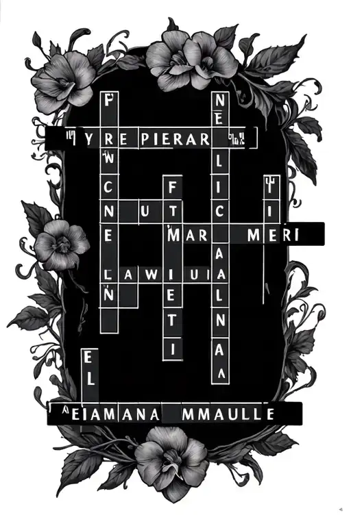 A Crossword With Different First Names Pierre Emmanuelle Marina Pierre