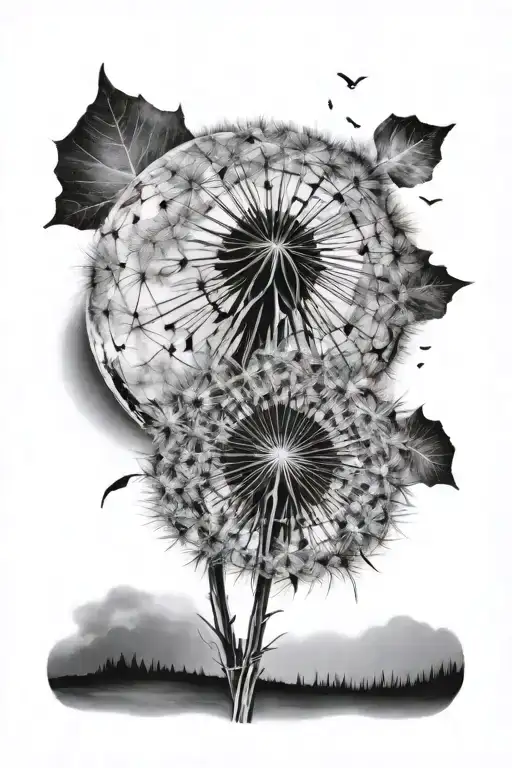 Dandelion And Moon
