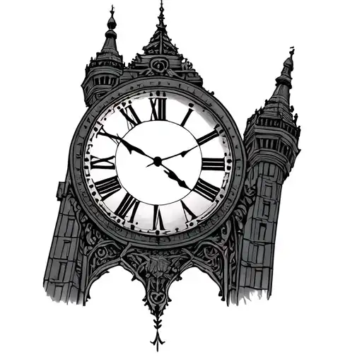 Clock But The Clock Hands Are The Twin Towers