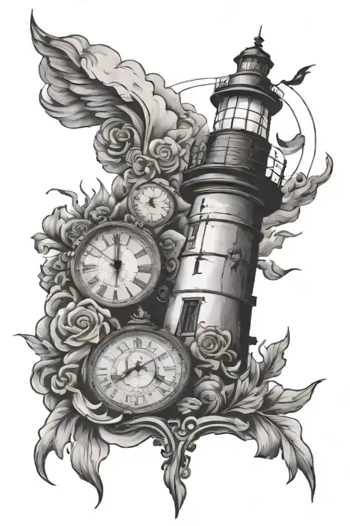 Lighthouse Clock Face Made