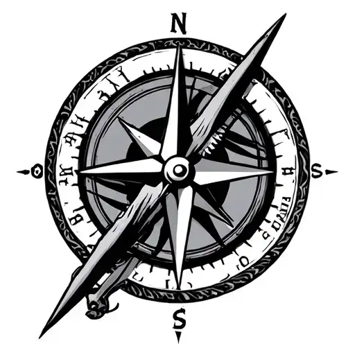 Compass Mechanism Symbolizing The Fight