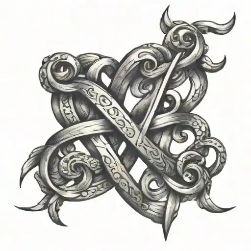 Love Initials Intertwined