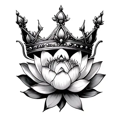 Lotus Flower And Crown