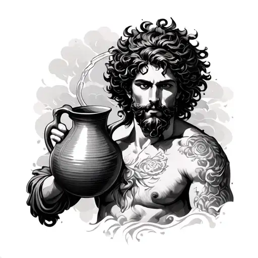 Aquarius Man With A Jug