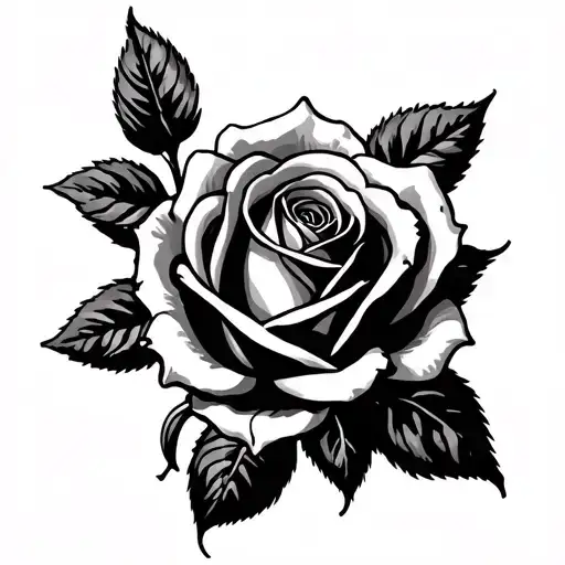 Rose With Virgin Mary