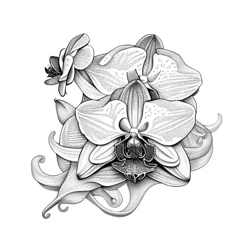 Orchid With Filigree