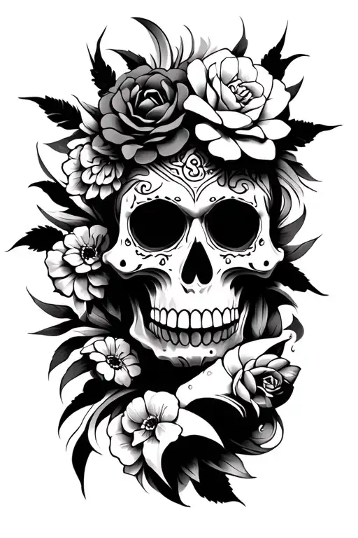 Mc Escher Style Of Day Of The Dead