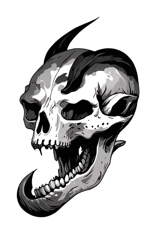 Animal Skulls In The Forest