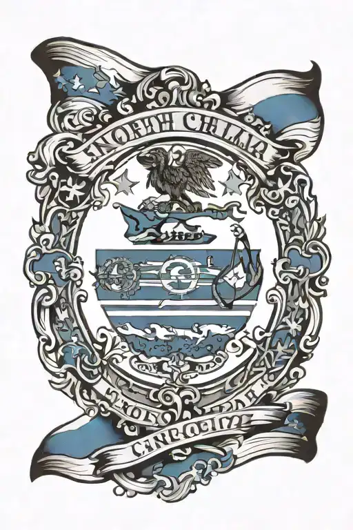 Blue Line North Carolina Flag