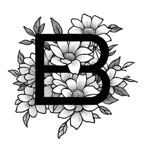 Bts Symbol With Flowers