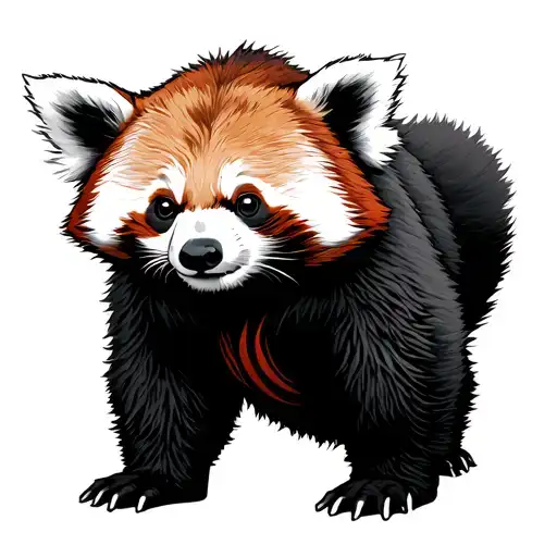 Red Panda Japanese Ninja