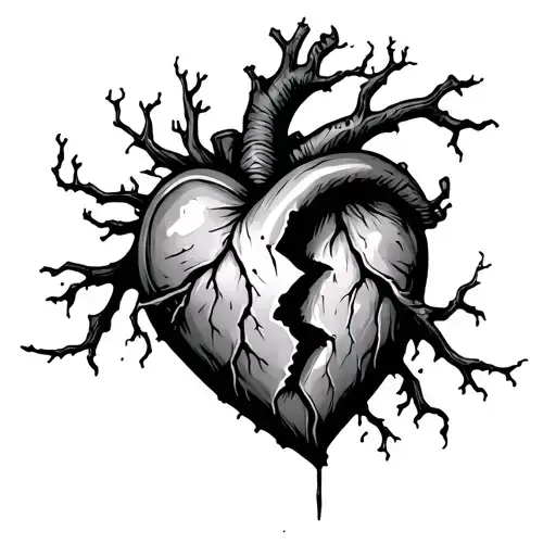 Broken Heart With Roots