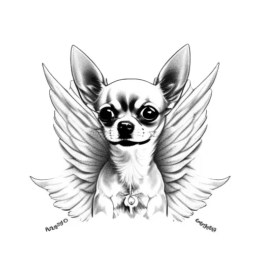 Chihuahua With Angel Wings