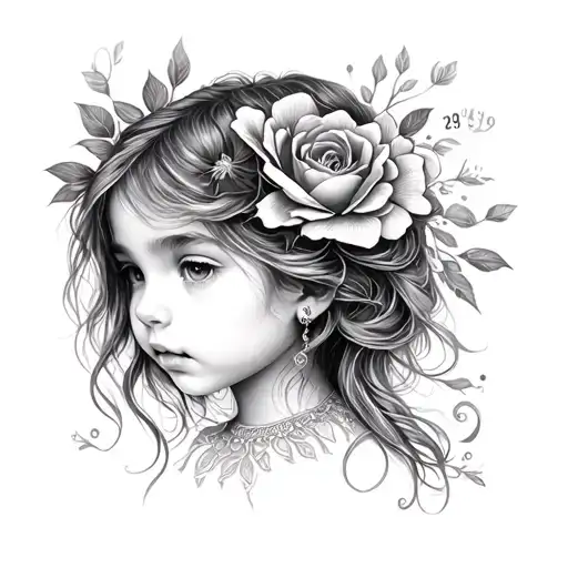 Tattoo For My Daughter Isabella Born 29-04-22