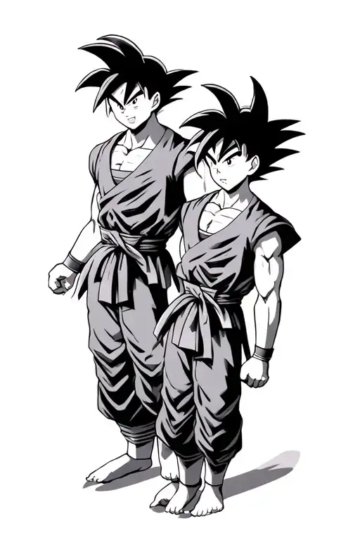 Goku And Gohan Father And Son