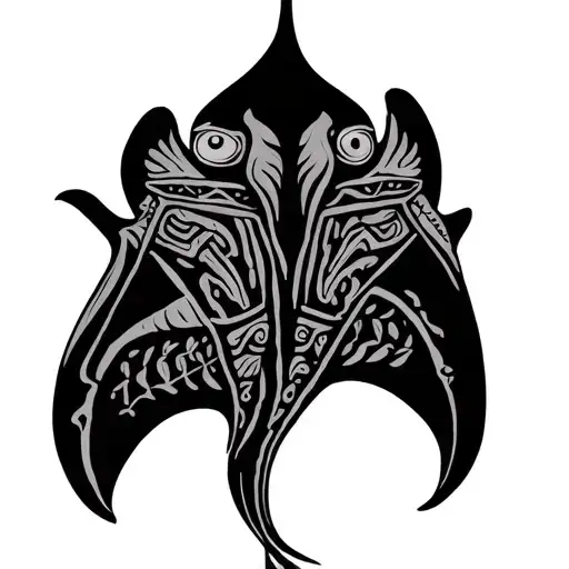 Polynesian Manta Line For My Children