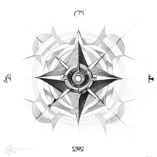 Odin With Geometric And Realm Compass