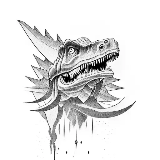 Design A Tattoo That Combines The Passion For Gym With A Favorite Dinosaur