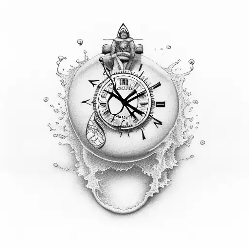 Surfing And Drinking With Clock