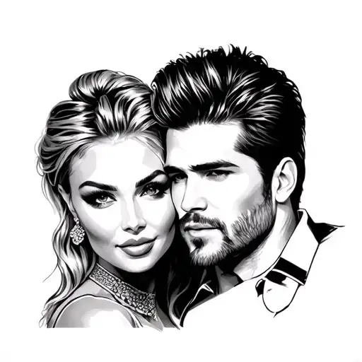 Eric Bana And Dani Minogue In A Car