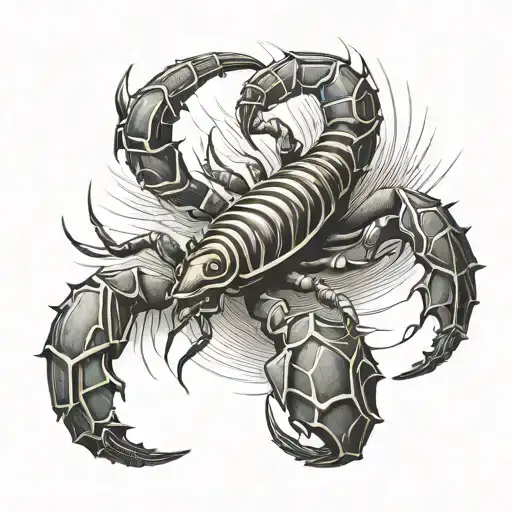 Scorpion With Light Rays