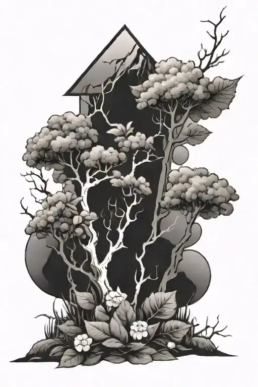 Nature And Lightening Bolt