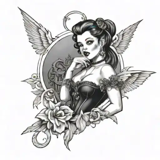 Goth Royalty Pinup