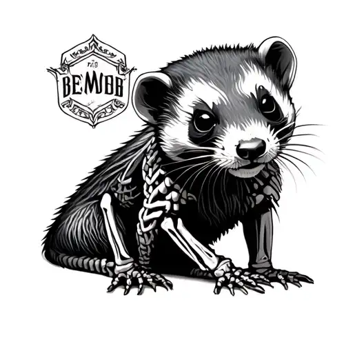 Ferret Skeleton