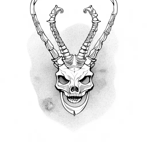 Skeleton Of A Capricorn