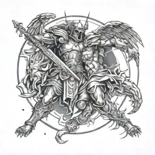 Battle Against Flesh And Blood Angel And Demon