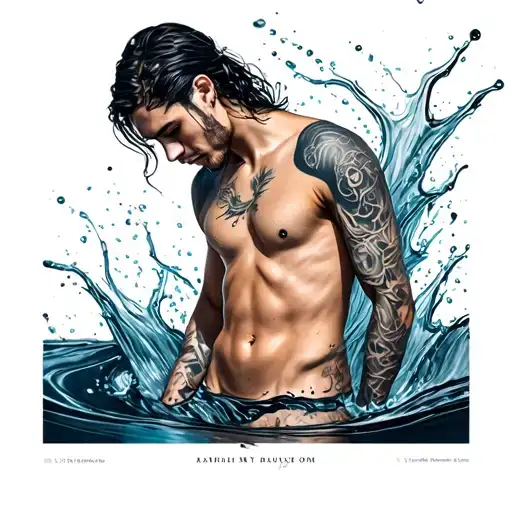 Water Splash Realistic Full Body