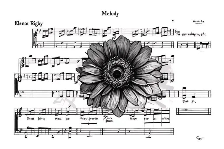 Sheet Music Of Elenor Rigby Melody