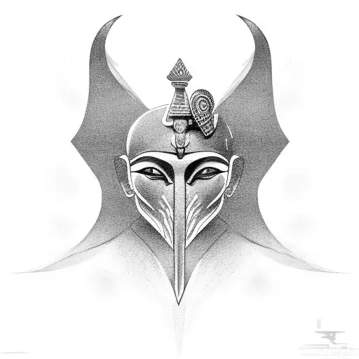Tatoo Mix Between Tri Force And Egyptian God