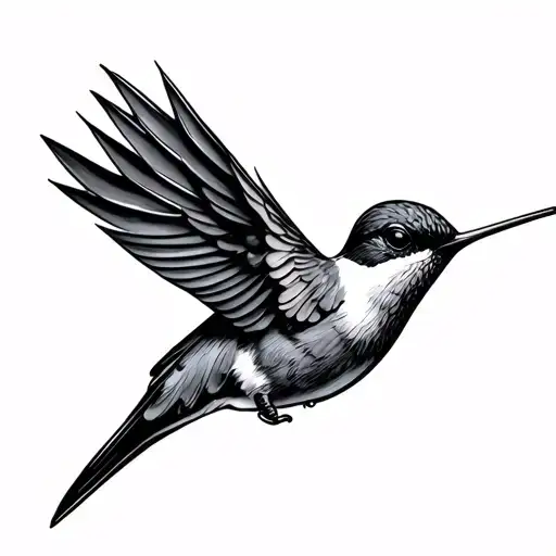 Hummingbird Line Simple