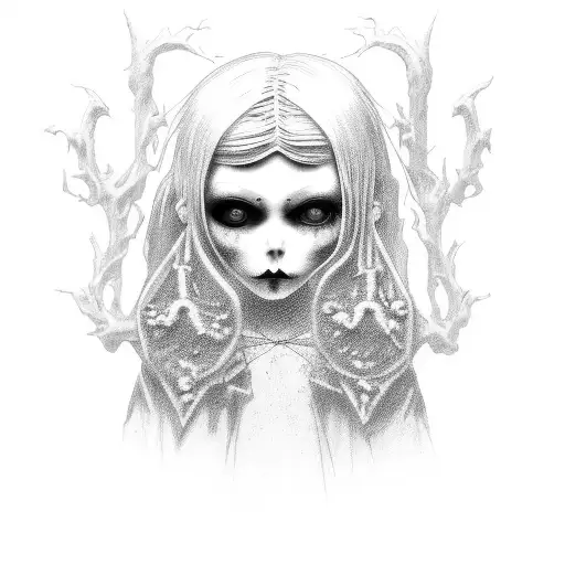 Old Creepy Goth Doll